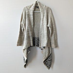 BCBGMAXAZRIA Southwestern Knit Waterfall Cardigan